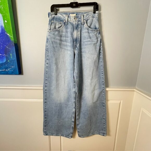 Levi's Light Blue Women's Cinch Baggy Jeans - Picture 3 of 10